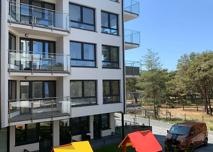 Piaskowe Z Balkonem Apartamento Rowy (Pomerania)